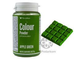 Martellato жирорастворимый порошковый краситель Colour powder Apple green, 25 г