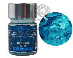SekerSugar Блеск пищевой (глиттер-хлопья) Синий, 7 гр