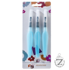 Набор из 3х кисточек для рисования с емкостью для красителя Aquash Water Brush