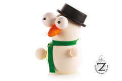 Silikomart KIT MR.SNOW набор пластиковых форм для объемного шоколадного снеговика 181х212х140 мм