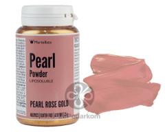 Martellato жирорастворимый перламутровый порошковый краситель Pearl powder rose gold, 25 г