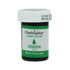 Краситель для шоколада Зеленый Chefmaster 4705 mini, упаковка 20 г